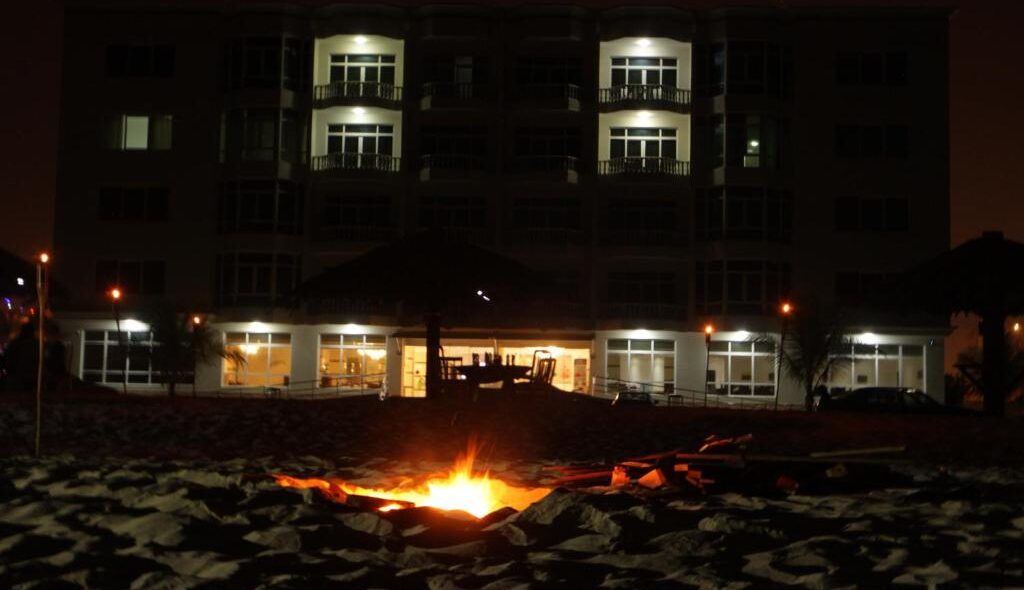Hotel Front at night
